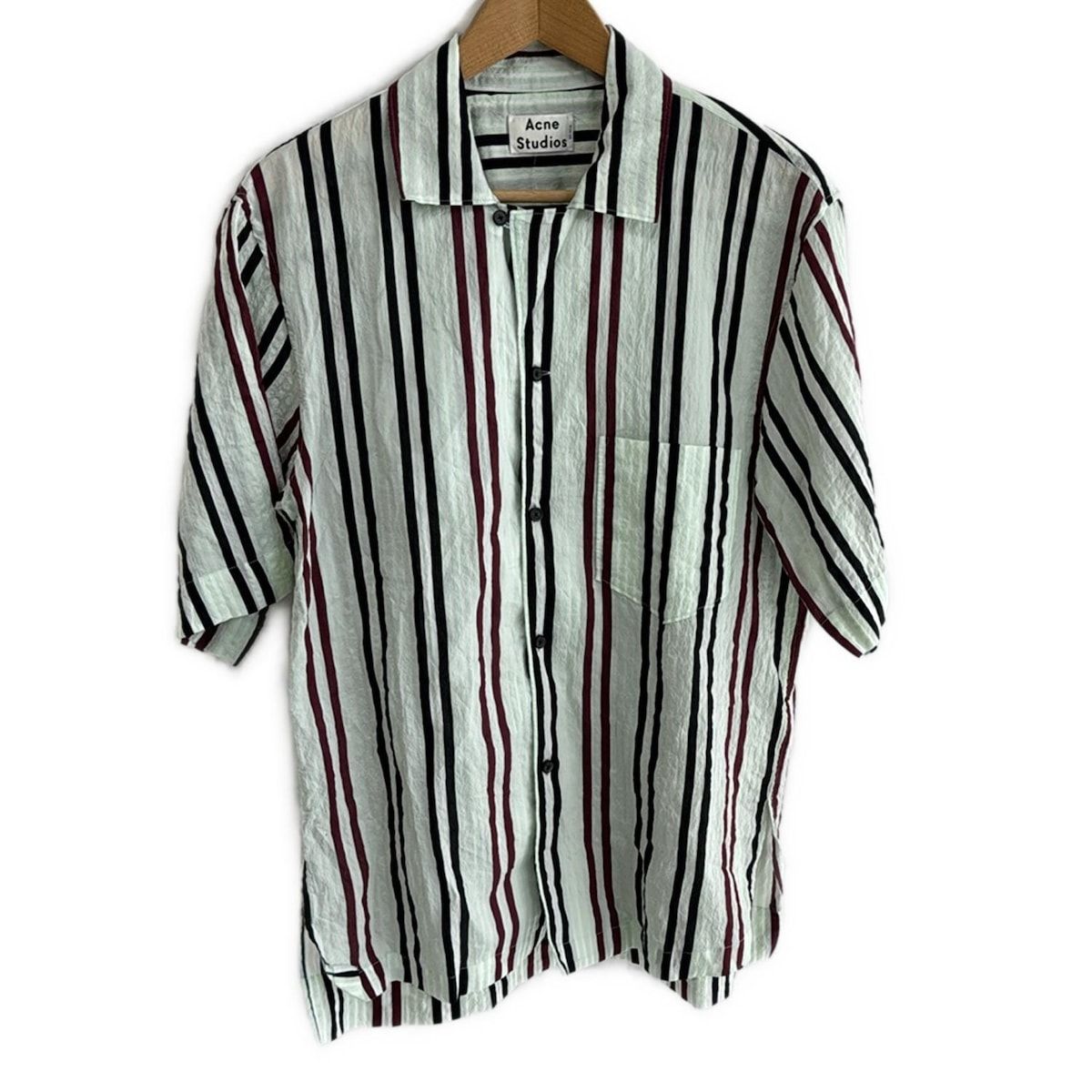 Acne Studios　半袖シャツ　ストライプ サイズ46 ACNE STUDIOS(アクネストゥディオズ) Men's Face Shirts and