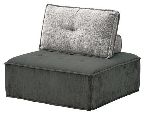 大 アイランドソファ ファブリック 1.5人掛け 関家具 Sekikagu 90×90cm ダークグレー ホワイト ベリティ 447150