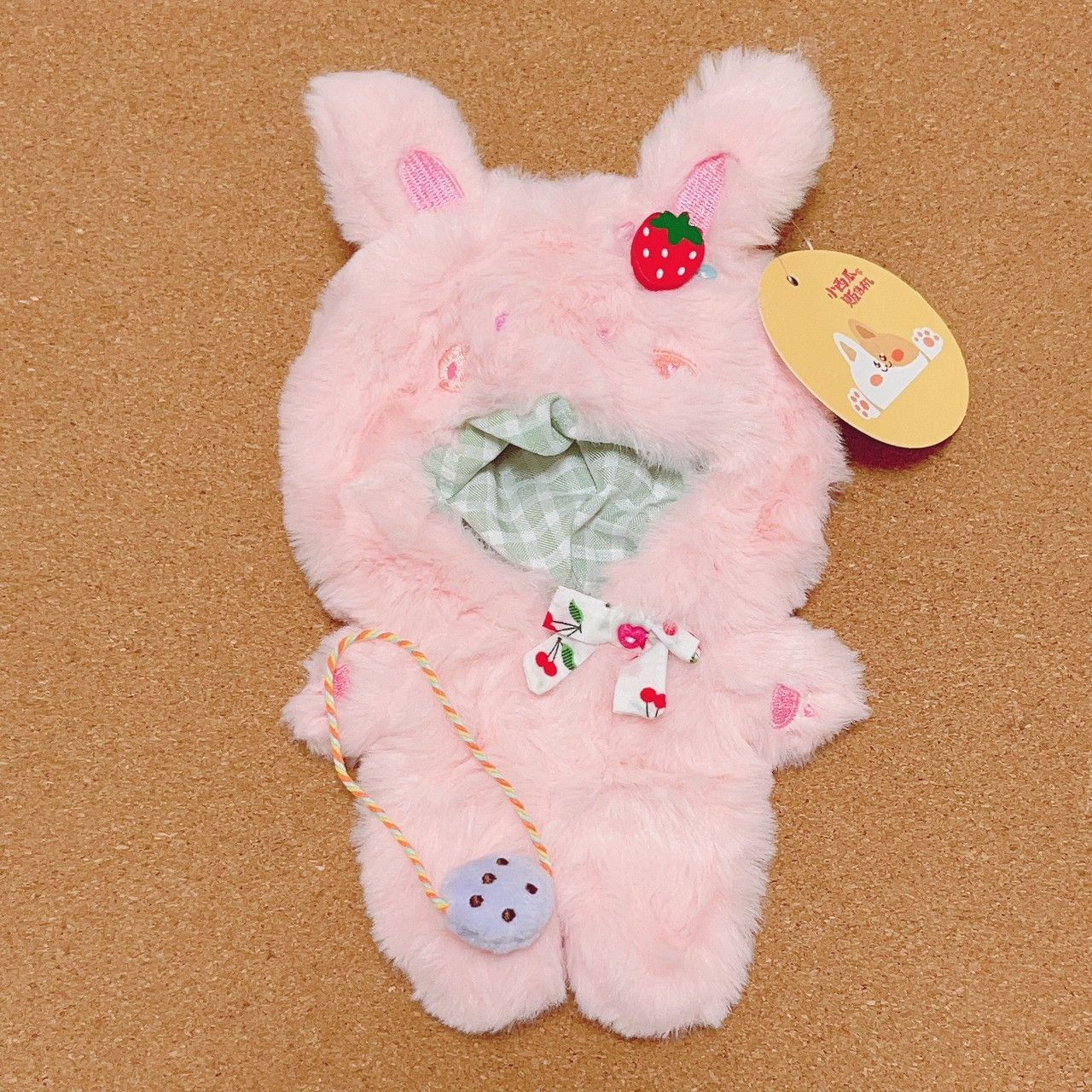 10cm 15cm 20cm いちごのピンクうさぎ 着ぐるみ もふもふ 推し