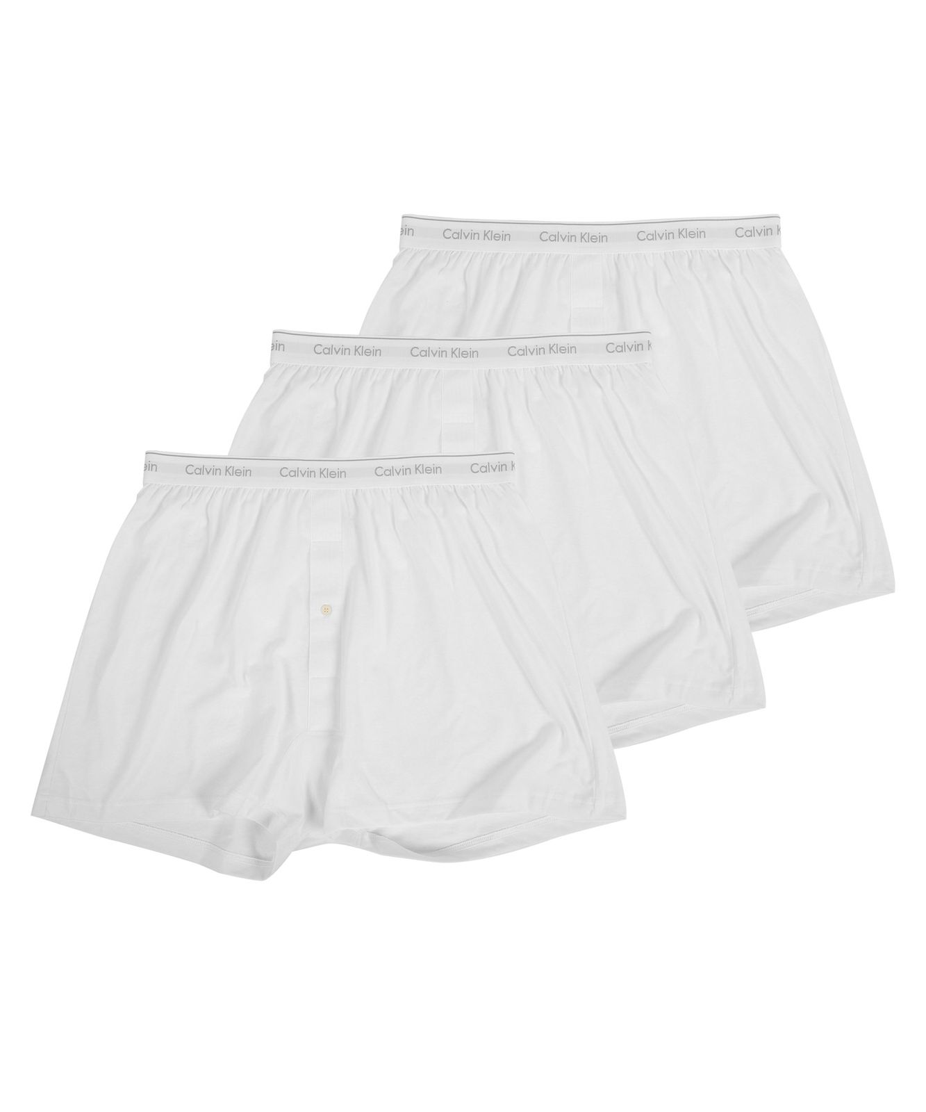 ♥ 並行輸入 Calvin Klein カルバンクライン 下着 3枚セット Cotton Classic Knit メンズ トランクス 510248 4.ホワイトセット