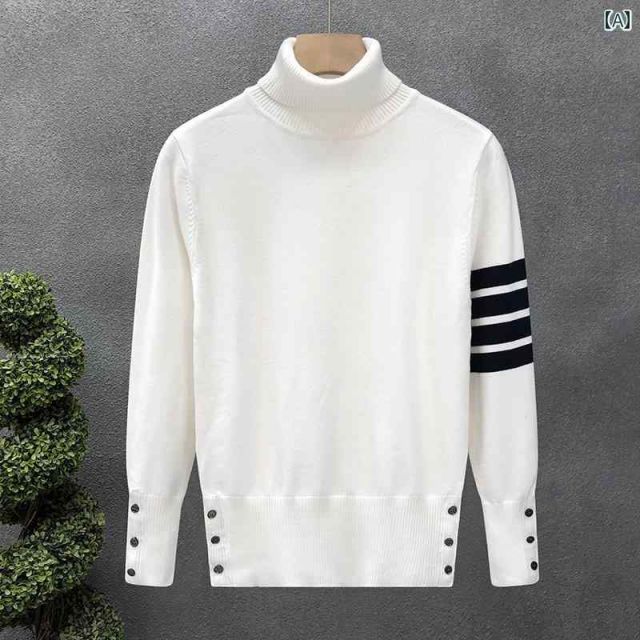 3XL 秋冬 コーデ メンズ 服 シンプル ファッション オシャレ 大人 かっこいい 大きいサイズ ストリート 紳士服 タートルネック セーター 暖かい ニット セーター シャツ