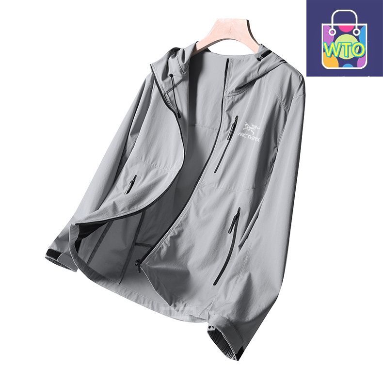 ARCTERYX アークテリックス 紫外線防止アウトドア透気性連帽日焼け止めジャケット 夏用の薄手のカップル日焼け止め服 -WTO輸入1