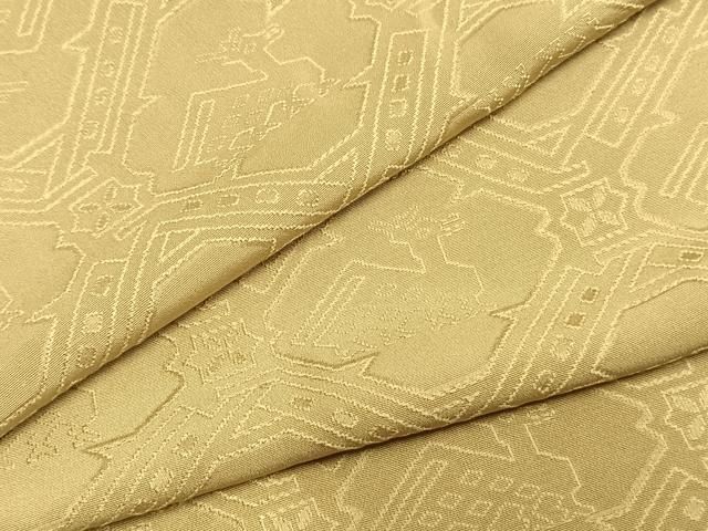 平和屋着物▽上質な色無地 単衣 木蘭色色 正絹 逸品 未使用