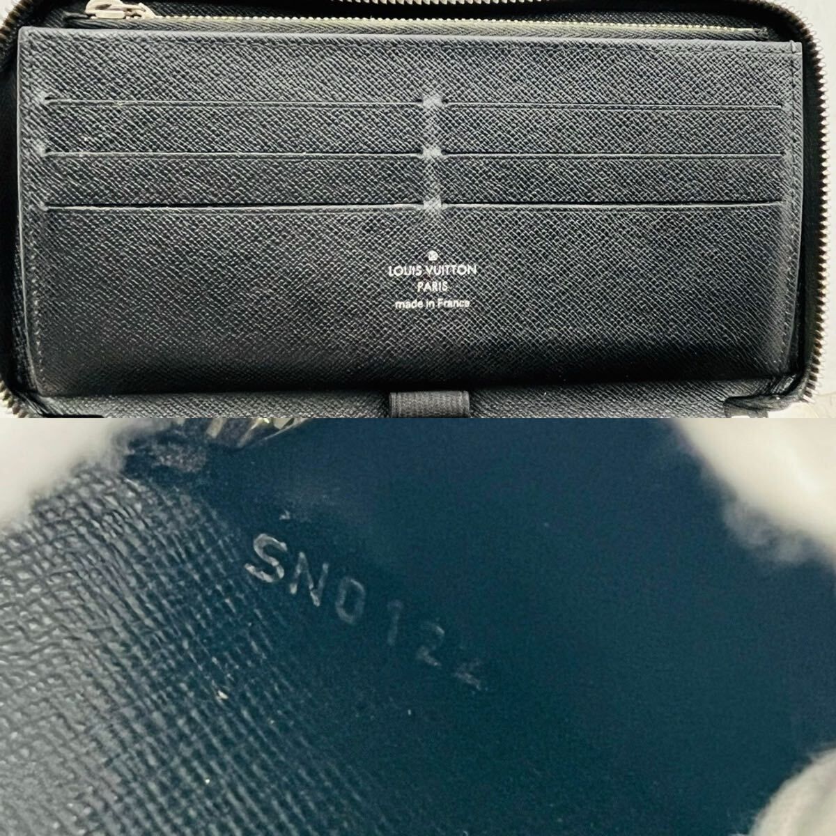 箱ありLOUIS VUITTON ダミエ グラフィット 長財布 LOUIS VUITTON ルイ