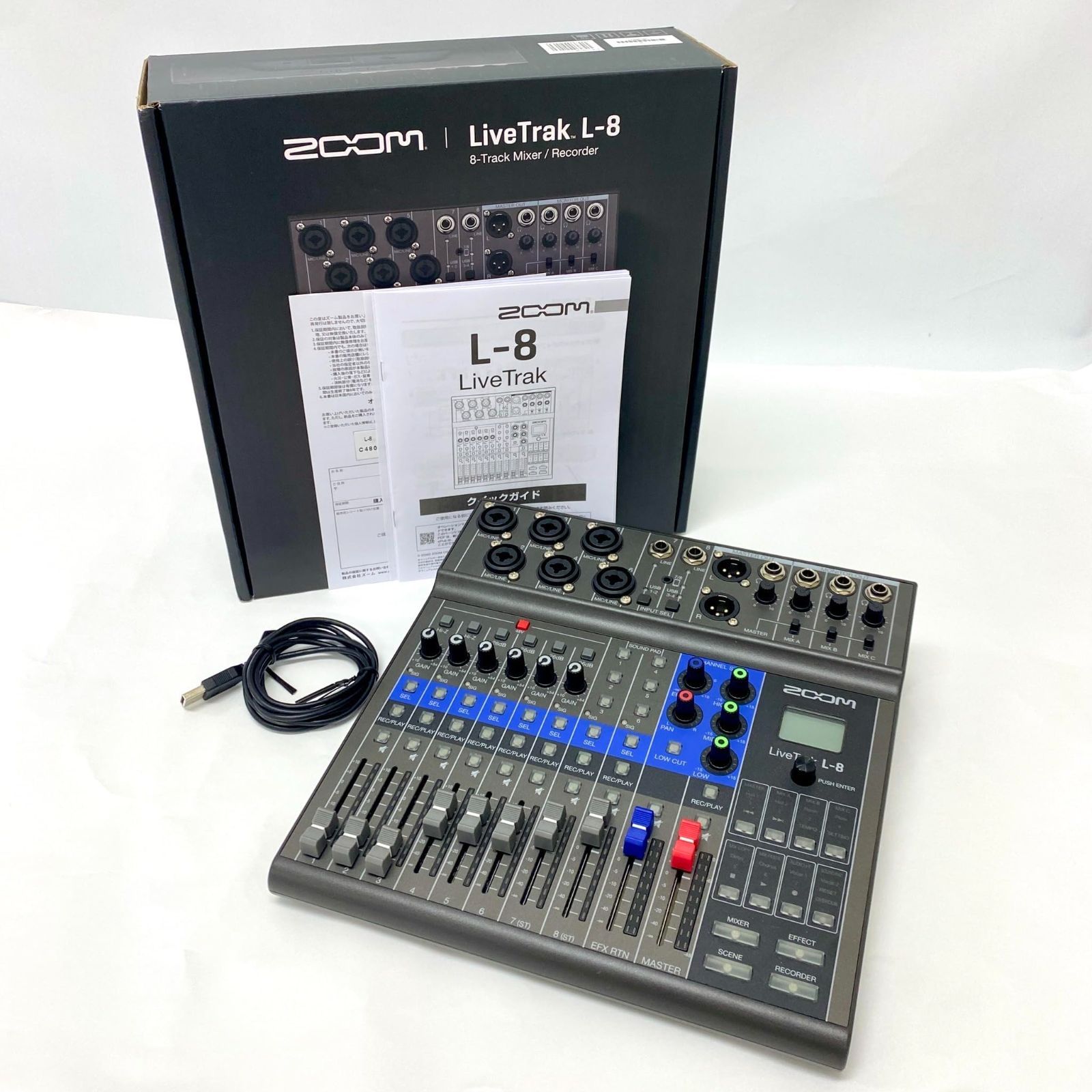 ZOOM ズーム L-8 デジタルミキサーレコーダー 8チャンネルミキサーMTR No2441