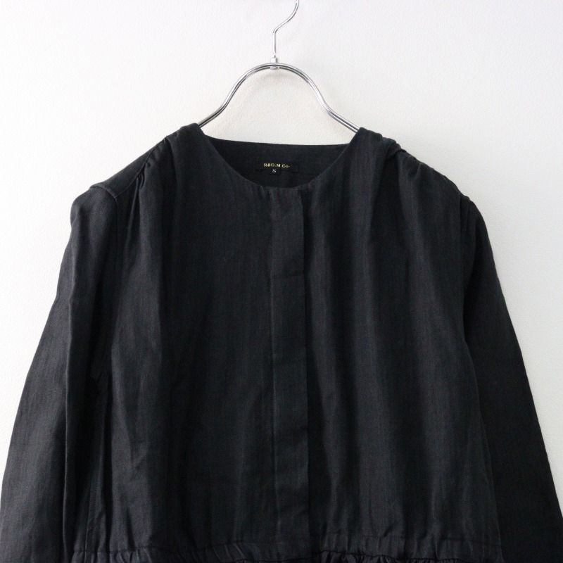 オールドマンズテーラー R&D.M.Co- リネン ノーカラー ウエストマーク  