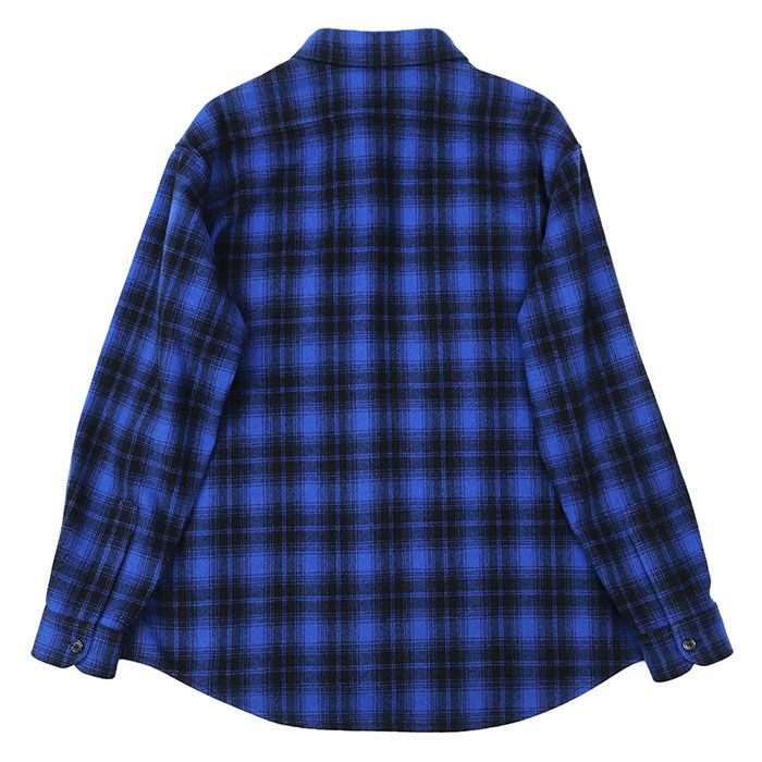 CELINEセリーヌ22AWチェックドルーズ長袖シャツ　ブルー(美品) CELINE (セリーヌ) 22AW Loose Lumberjack Shirt in Checked
