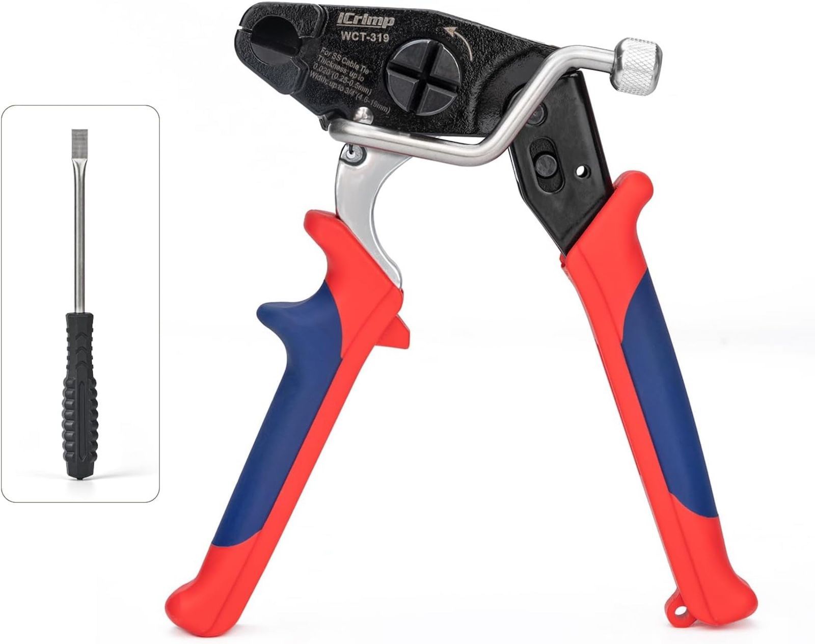 アイウィス(IWISS) メタルタイ ステンレス スティールタイ 用 結束工具 ステンレス結束バンド 結束工具 幅4.6～19mm迄 WCT319