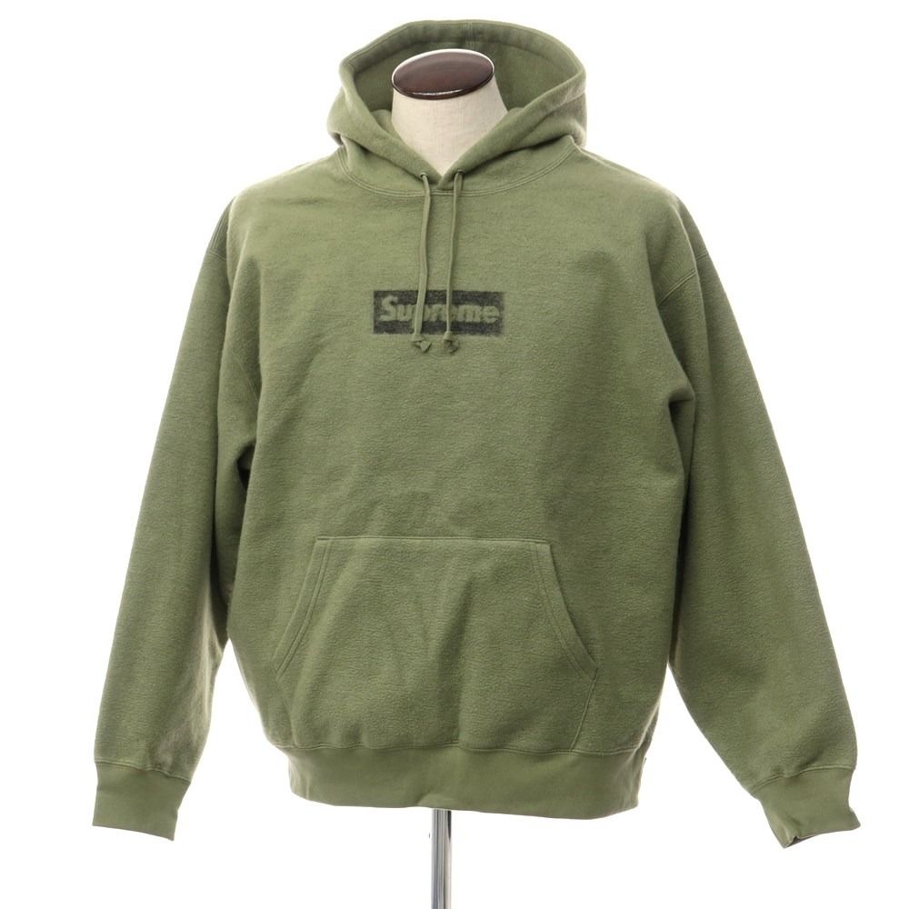 【中古】シュプリーム Supreme 2023年春夏 Inside Out Box Logo Hooded Sweatshirt プルオーバー  パーカー オリーブグリーン【サイズL】【メンズ】