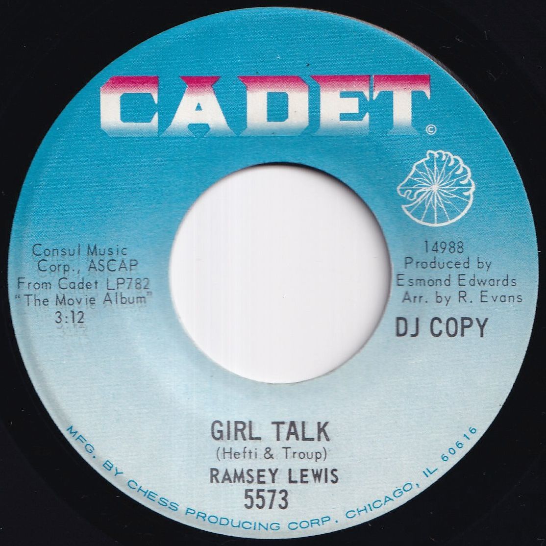 ジャズ　レコード　2 Ramsey Lewis Girl Talk / Dancing In The Street Cadet US 5573