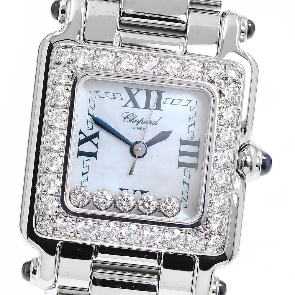 ショパール Chopard 227/8895-23/11 ハッピースポーツ ダイヤベゼル 5Pダイヤ クォーツ レディース 良品 _900412 ショパール Chopard 227/8895-23/11 ハッピースポーツ ダイヤベゼル 5P