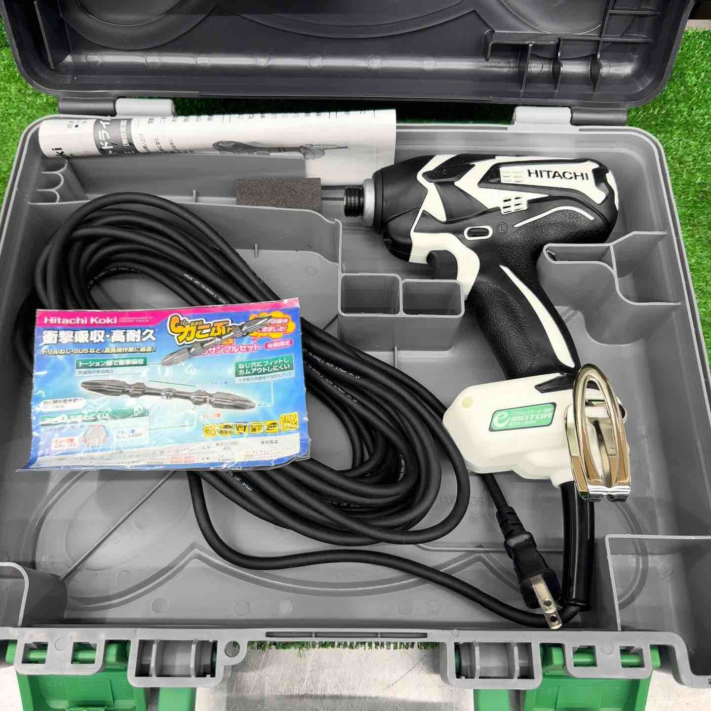 日立 100V インパクトドライバー WH12VE 色 ホワイト 桶川店