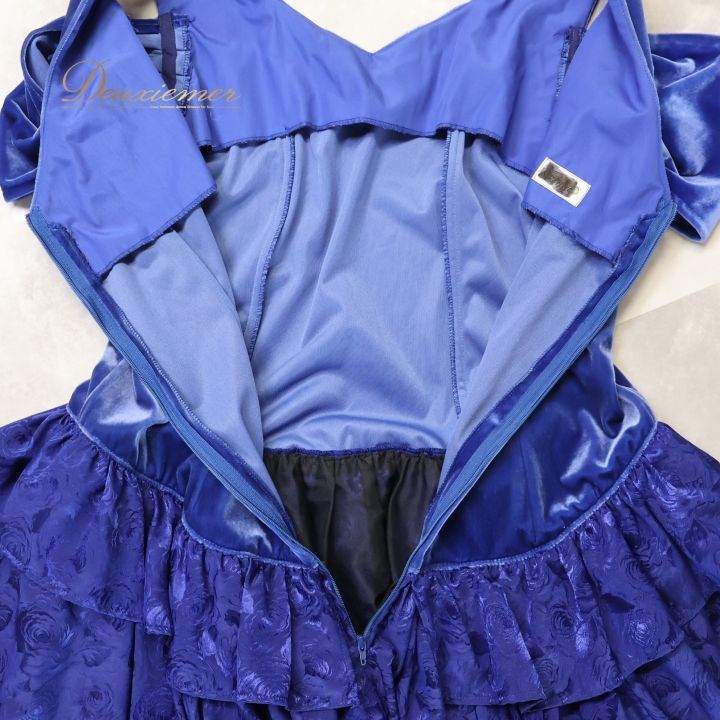 フラダンス 衣装 ワンピース ドレス ブルー系 フラ ダンス 青