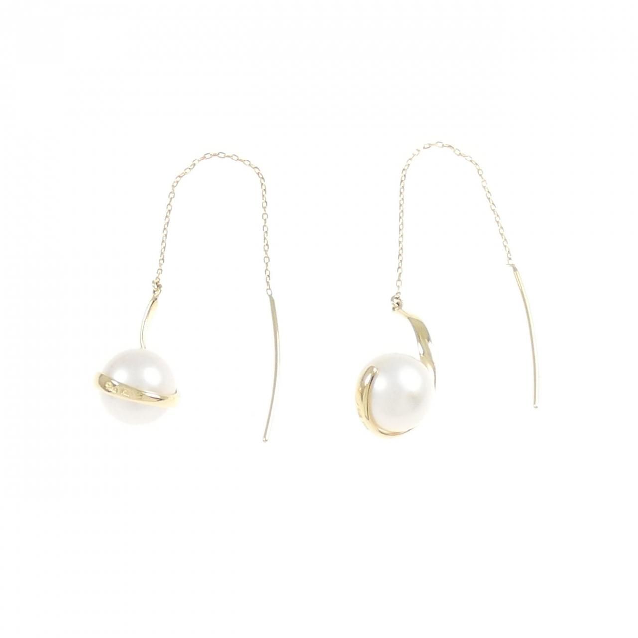 スタージュエリー　パール　ピアス BABYPEARL＆WHITE SAPPHIRE PIERCED EARRINGS(2JP1020)K10