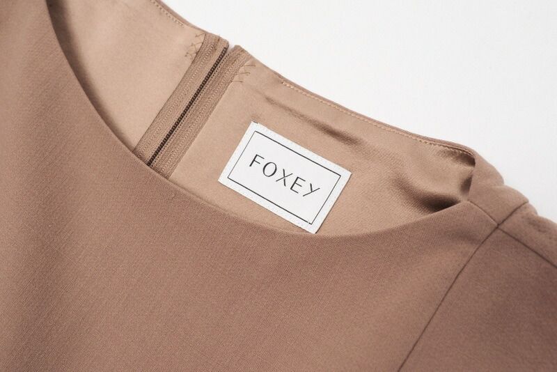 □美品□FOXEY フォクシー フリルスリーブ ワンピース ドレス サイズ38  