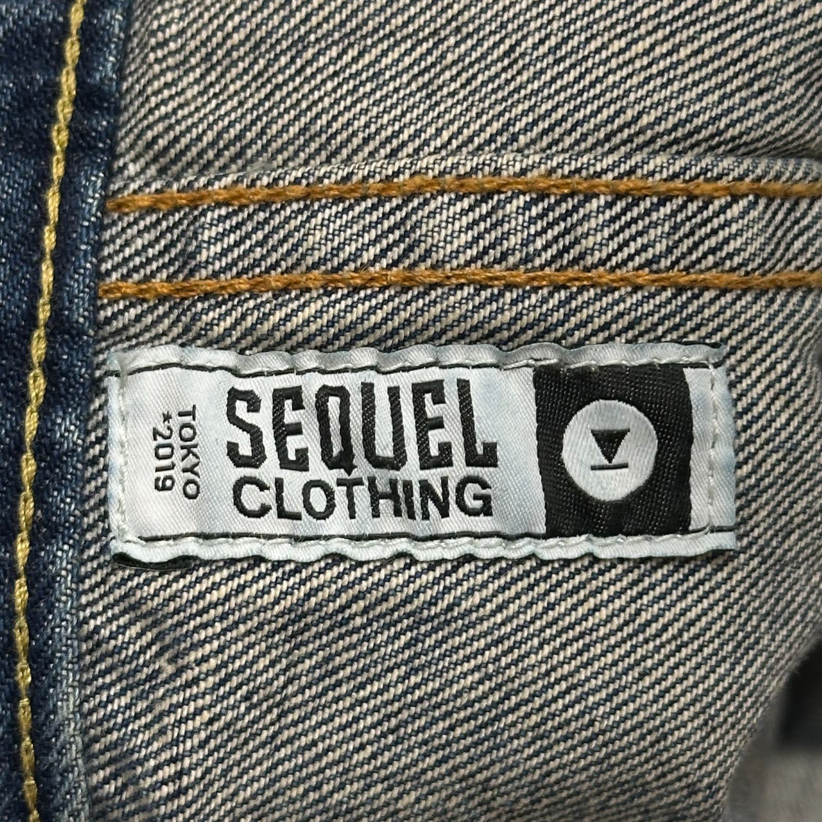 参考上代93500円 未使用品 SEQUEL 24AW × FRAGMENT DAMAGE DENIM