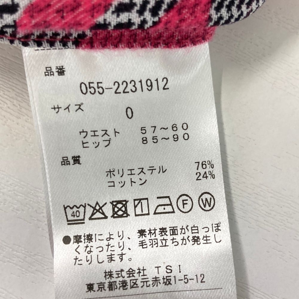 サイズ 0 PEARLY GATES パーリーゲイツ 055-2231912 パンツ 千鳥 ピンク系 240101527530 ゴルフウェア レディース ストスト LLC-HASEGAWATOSO_COM