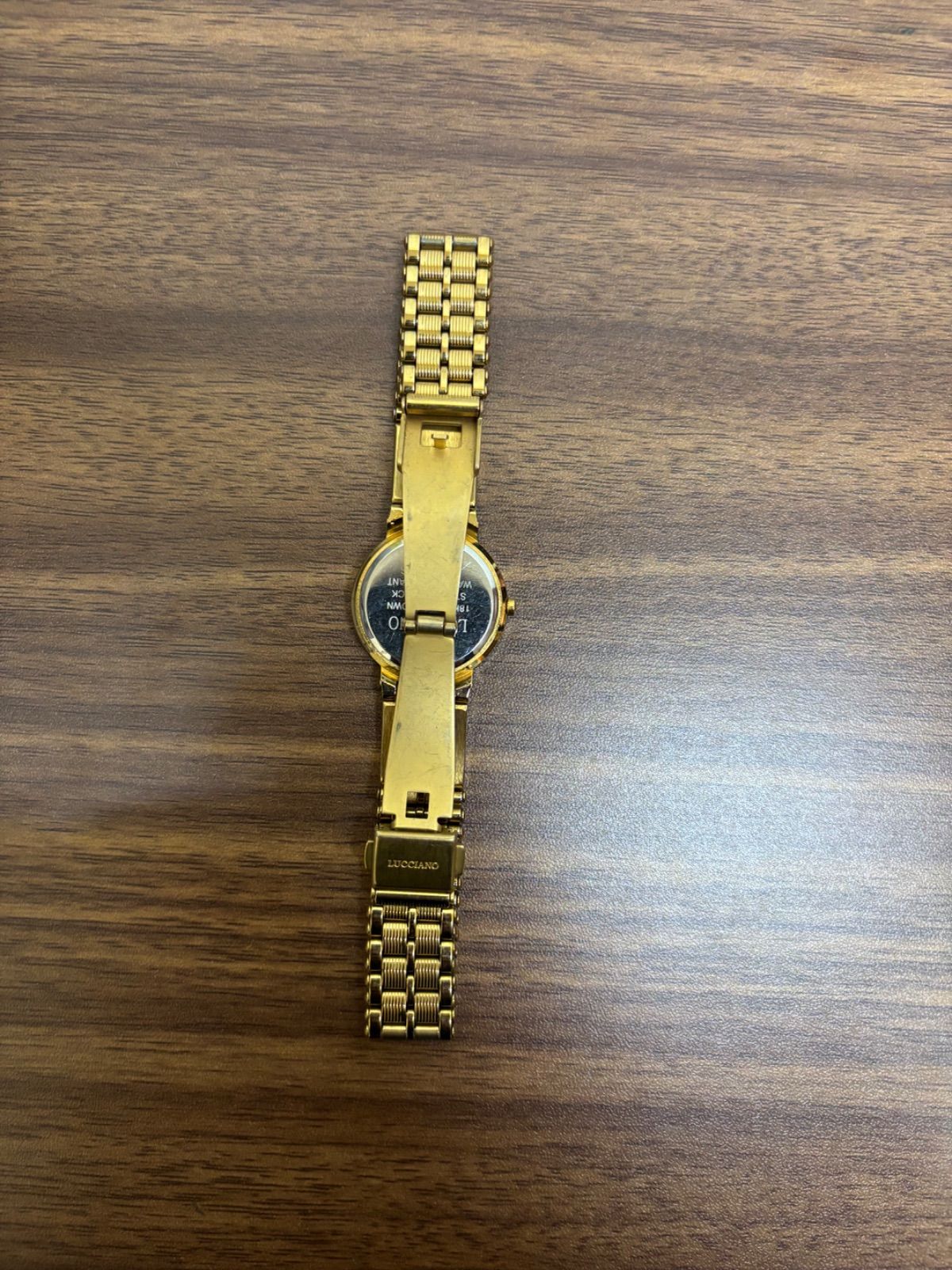 ▪️LUCCIANO 腕時計 18k GOLD CROWN G-2105-06 ゴールド 腕周り約18