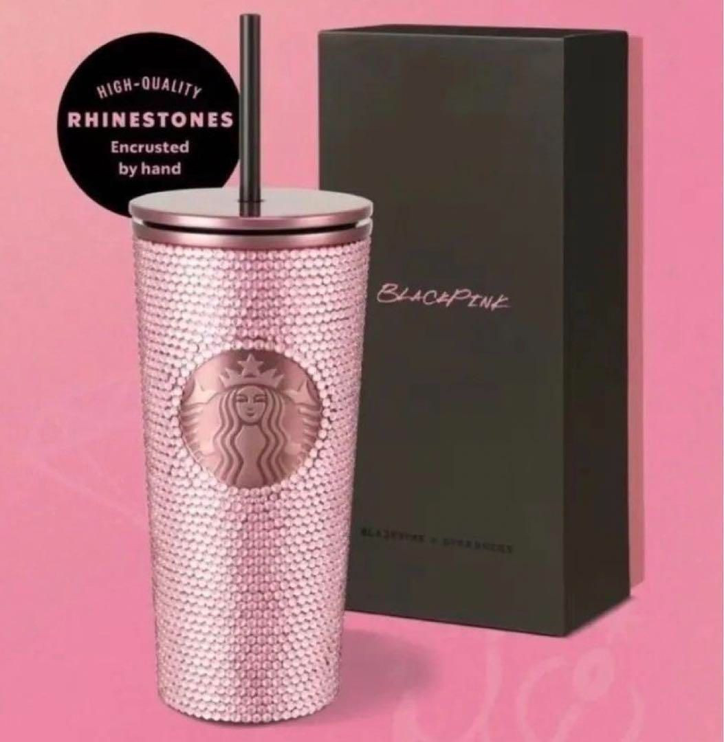 美品 新品未使用！BLACKPINK スターバックス スパンコール コールド 