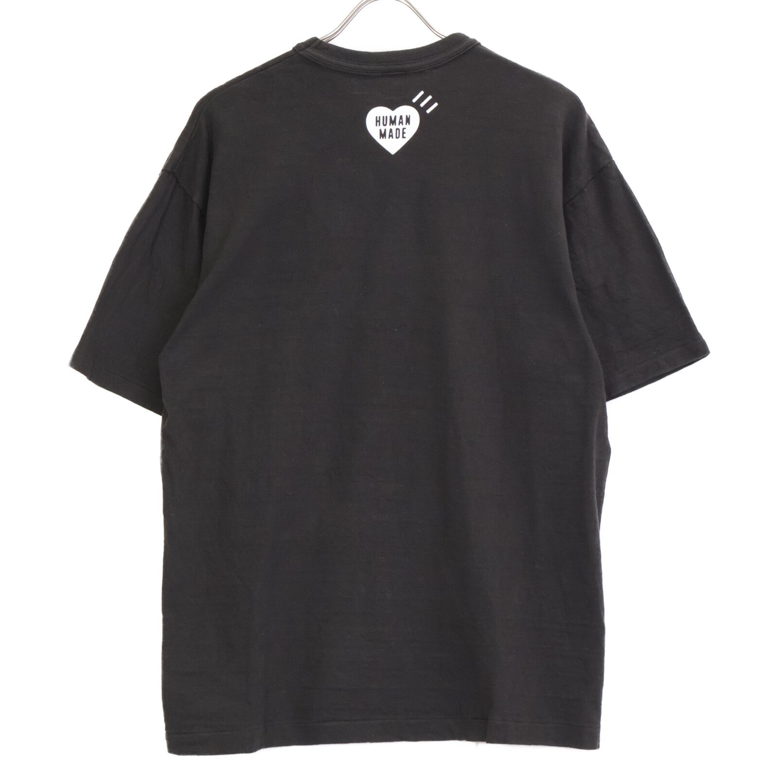 HUMAN MADE ヒューマンメイド ﾌﾞﾗｯｸ ｺｯﾄﾝ ﾀﾞｯｸﾌﾟﾘﾝﾄ GRAPHIC T-SHIRT 