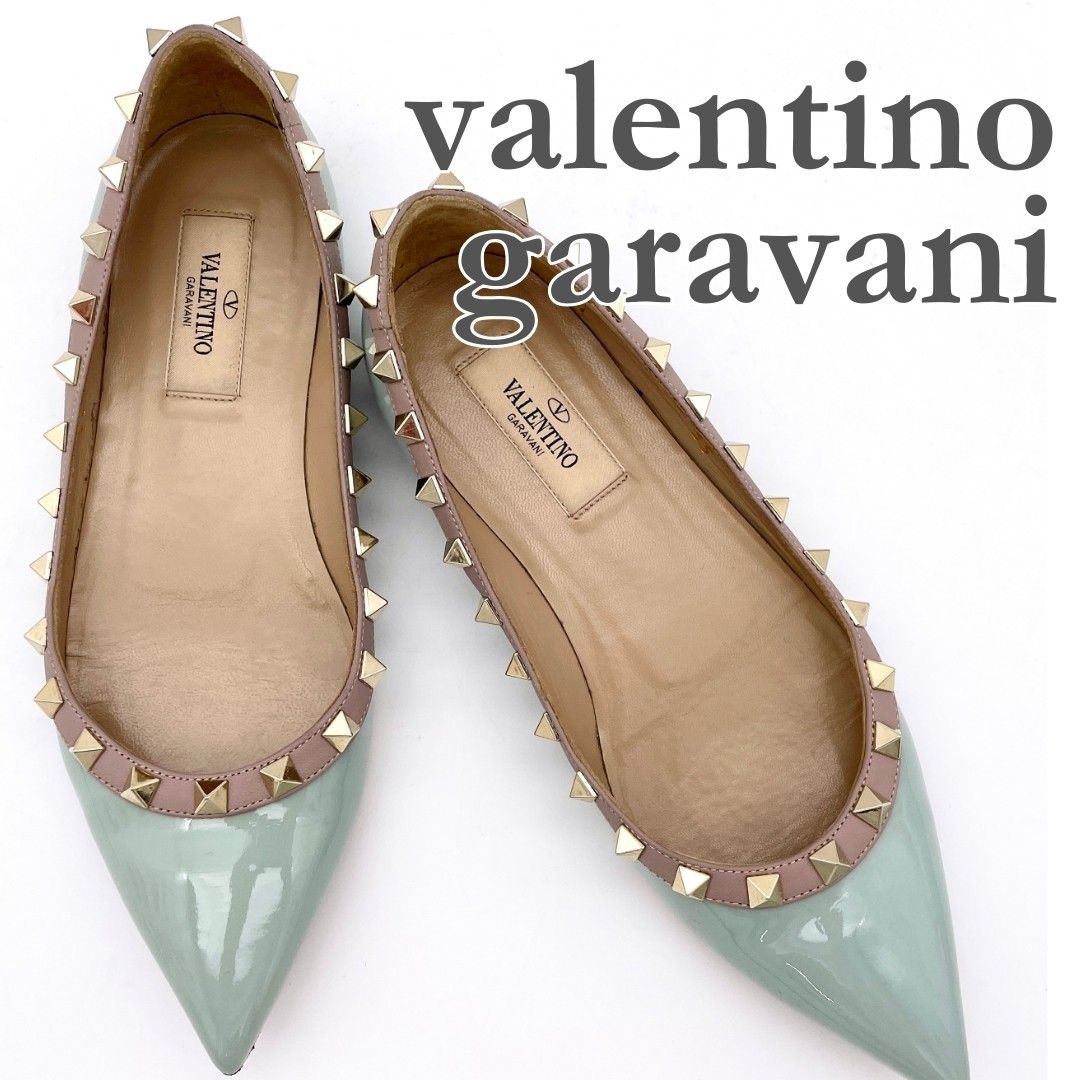 ヴァレンティノ VALENTINO スタッズ エナメルフラットシューズ 37 楽天市場】VALENTINO ヴァレンティノ スタッズ（バレエシューズ