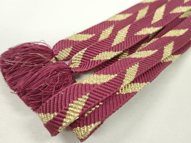 平和屋本店□極上 有職組紐道明 帯締め 高麗組 金糸 宮内庁御用 国立