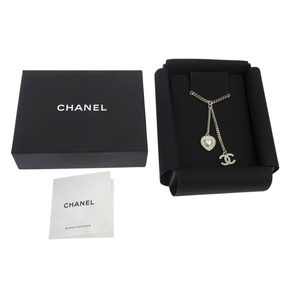 CHANEL】シャネル ハート ココマーク 金属製×ラインストーン