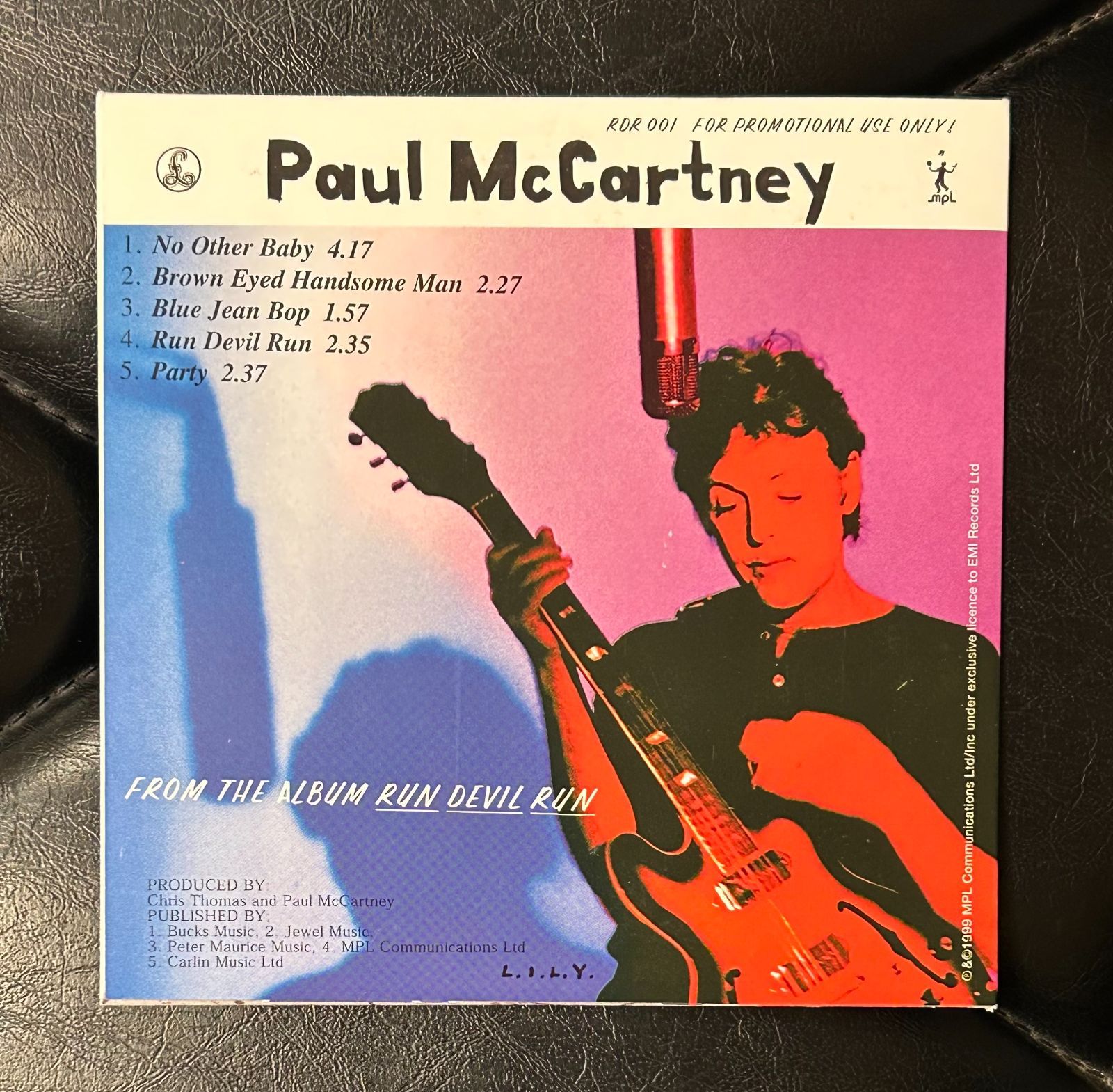 希少UKプロモ盤CD】Paul McCartney 「Run Devil Run」 ポール
