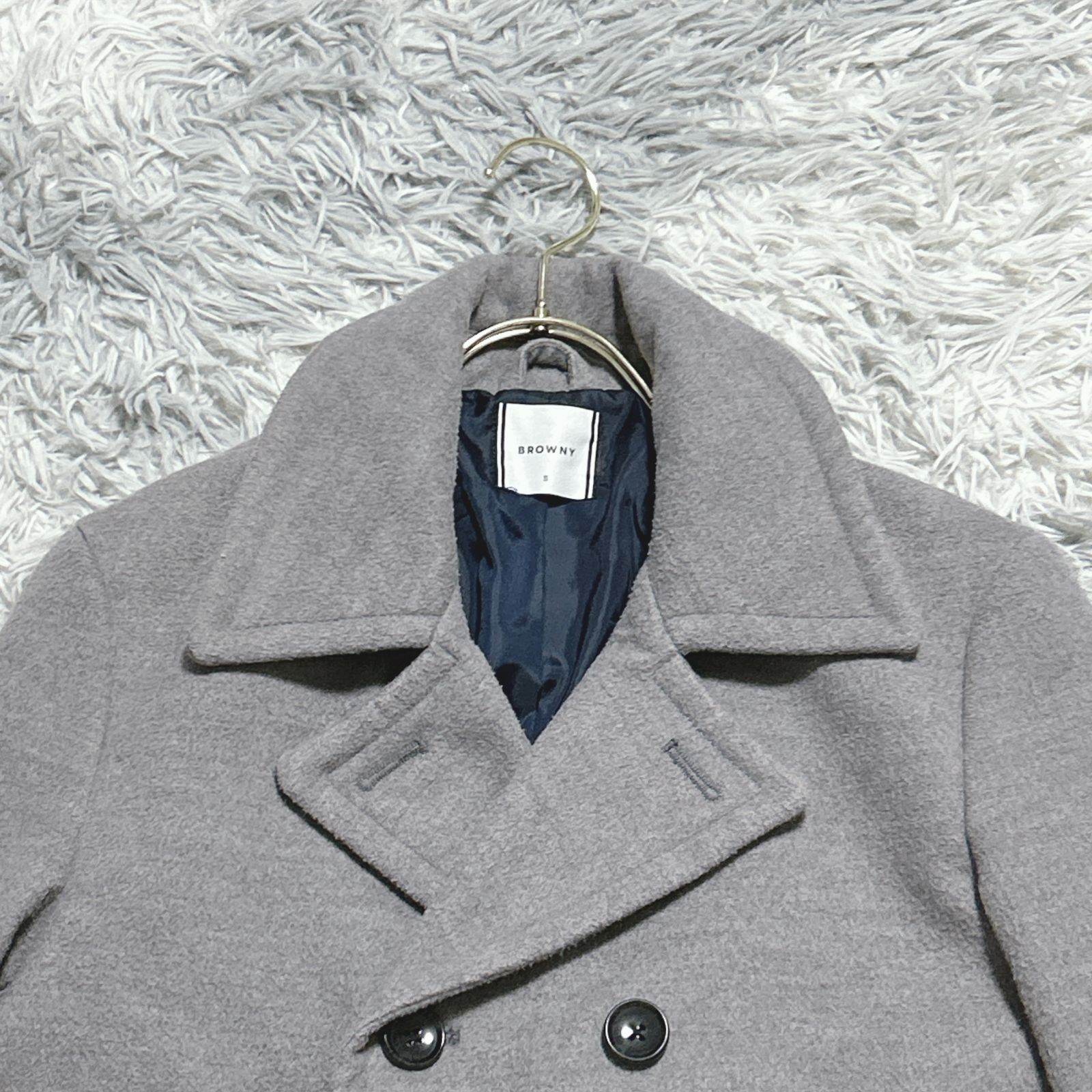 目立った傷や汚れなし　ブラウニー　デニムピーコート　デニムジャケット BROWNY（ジャケット⁄アウター）のフリマアイテム一覧