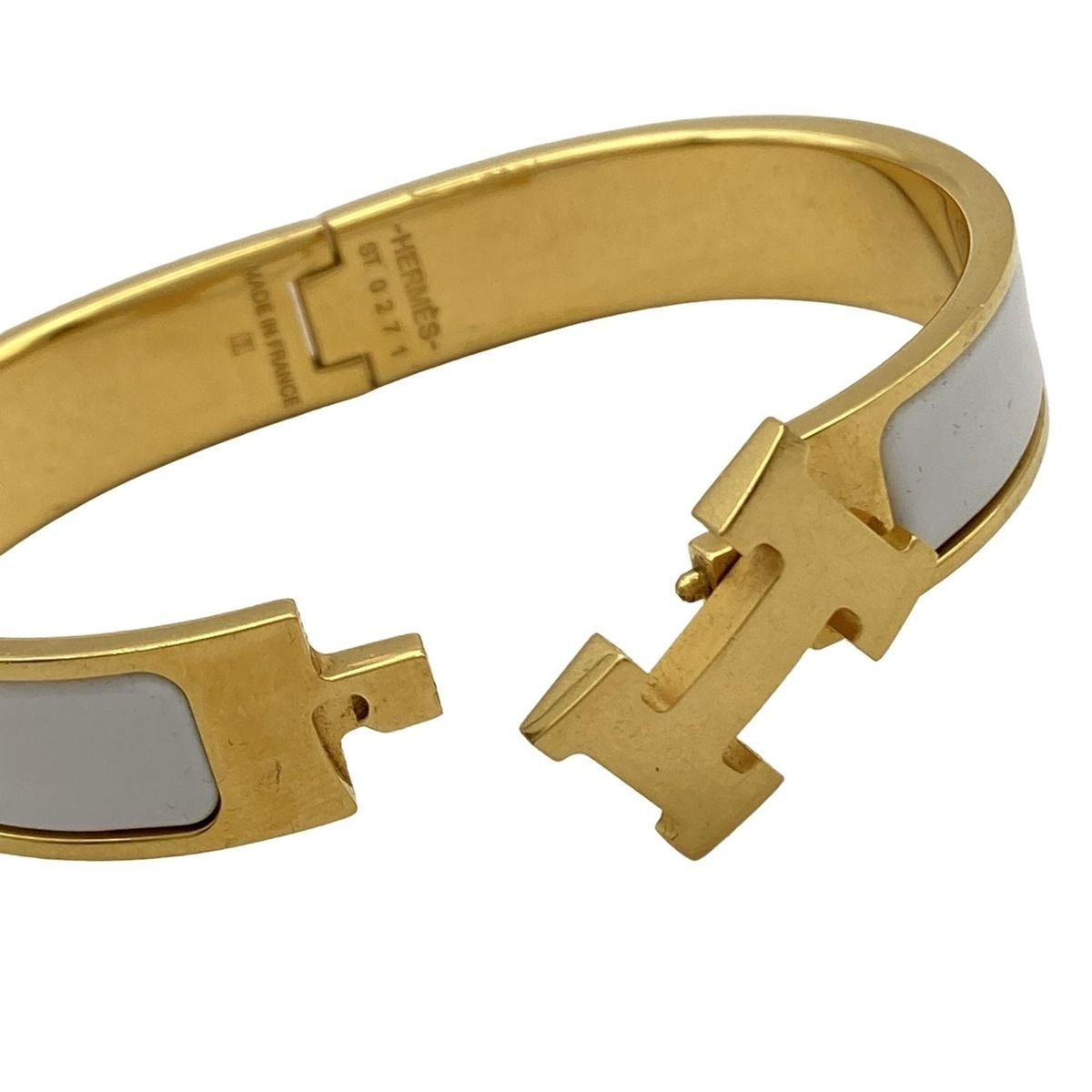 エルメス HERMES クリックH マロングラッセ ゴールド バングル エルメス / HERMES クリックH マロングラッセ/ゴールド金具