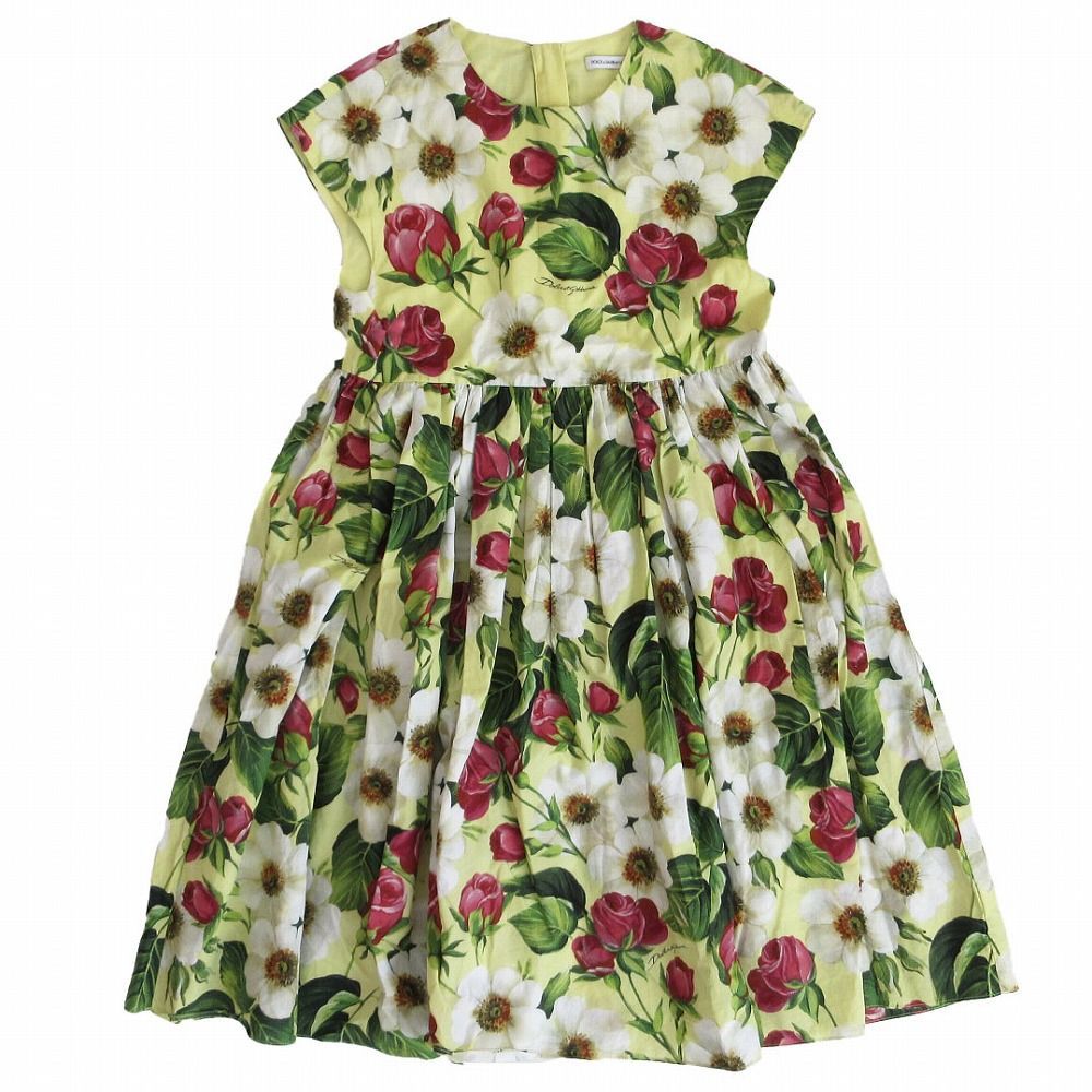DOLCE&GABBANA ドルチェアンドガッバーナ キッズ 花柄ドレス Dolce