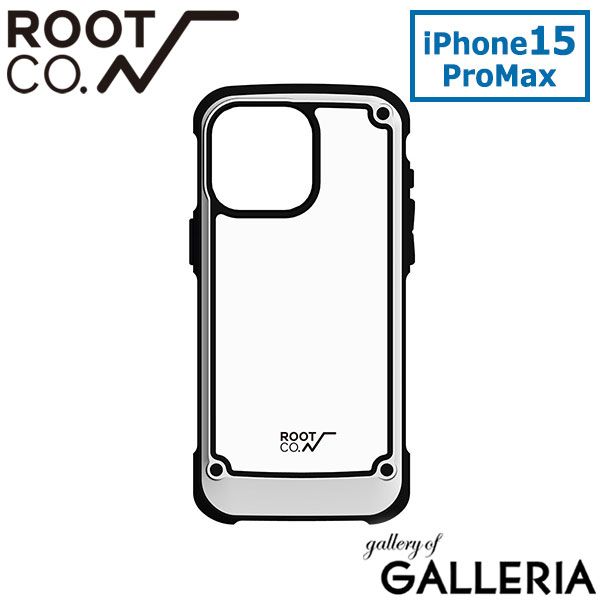 6ヶ月保証 ルートコー スマホケース iPhone15ProMax ケース アイフォンケース iPhoneケース ブランド ROOT CO. アイフォン15 保護 GST-4353 ホワイト