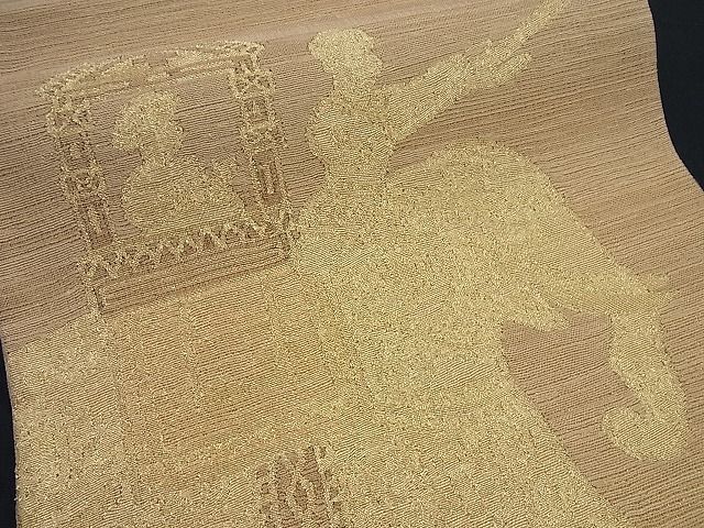 平和屋1□極上 太鼓柄袋帯 すくい織 象 金糸 スリーシーズン 春夏秋 逸品 未使用3s1065 - メルカリ