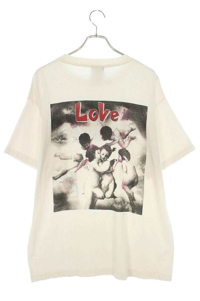 セントマイケル 22SS SM-S22-0000-001 LOVEプリントTシャツ セントマイケル 22SS SM-S22-0000-001 LOVEプリントTシャツ