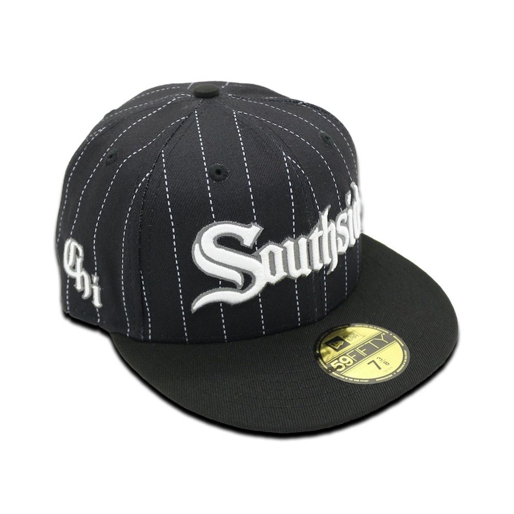 ニューエラホワイトソックスSouthside 7 1/4 homegame別注 NEW ERA Chicago White Sox - 59FIFTY SOUTHSIDE CHROME/BLACK