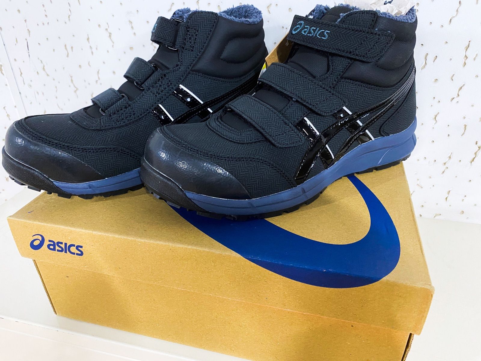 asics アシックス ワーキング 安全靴 ハイカット ウィンジョブ CP302 HRB BLACK ブラック