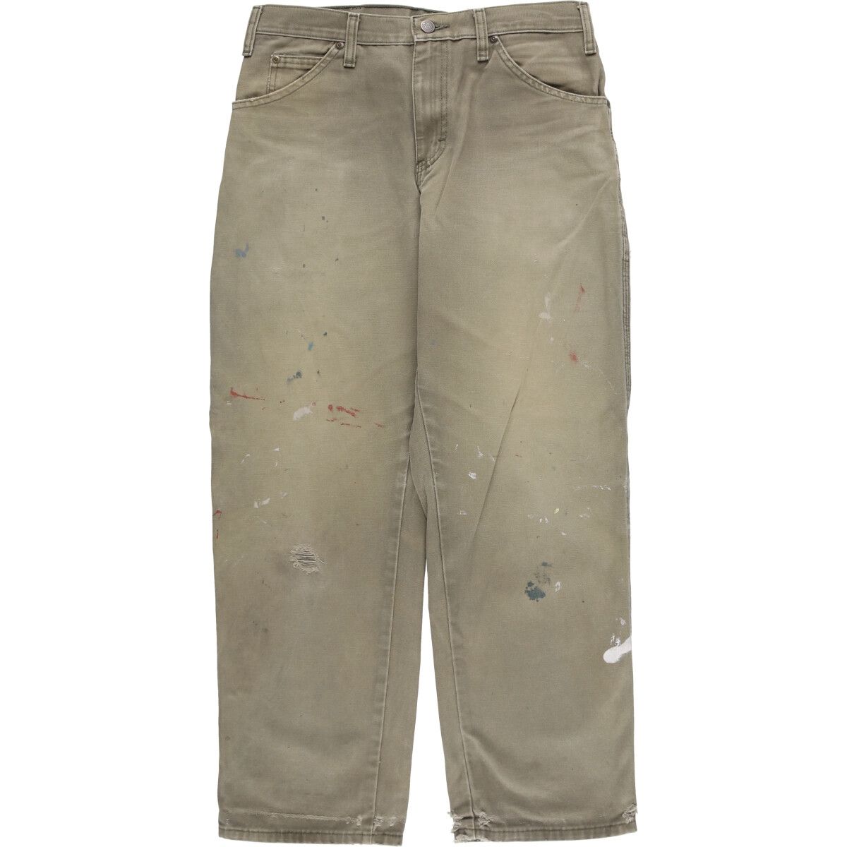 古着 ディッキーズ Dickies ペイント ダックペインターパンツ メンズw32相当|eaa585798