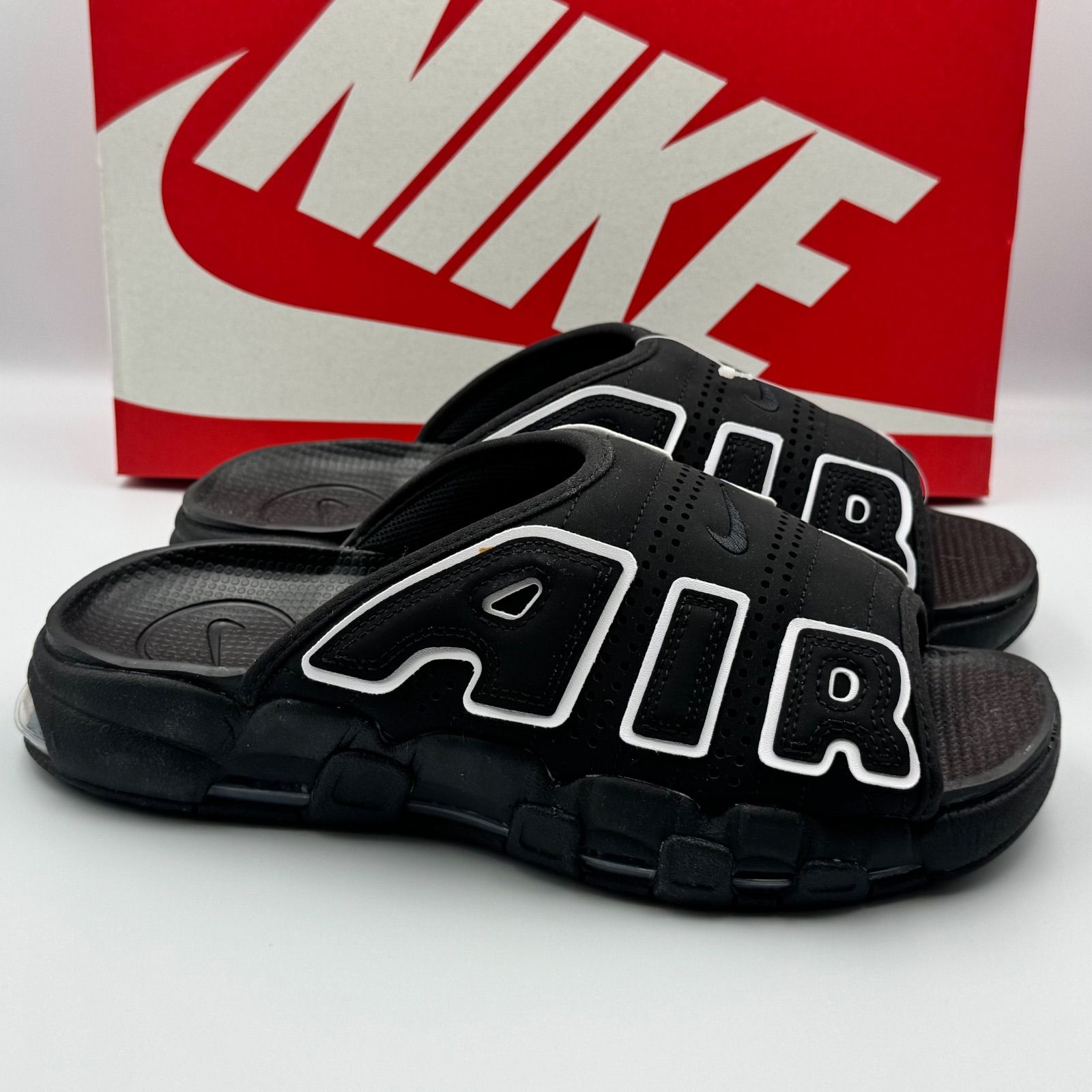  27 cm Nike Air More Uptempo Slide Black DV 2132 001 2137 ナイキ エアモアアップテンポ スライド ブラック スニーカー 靴