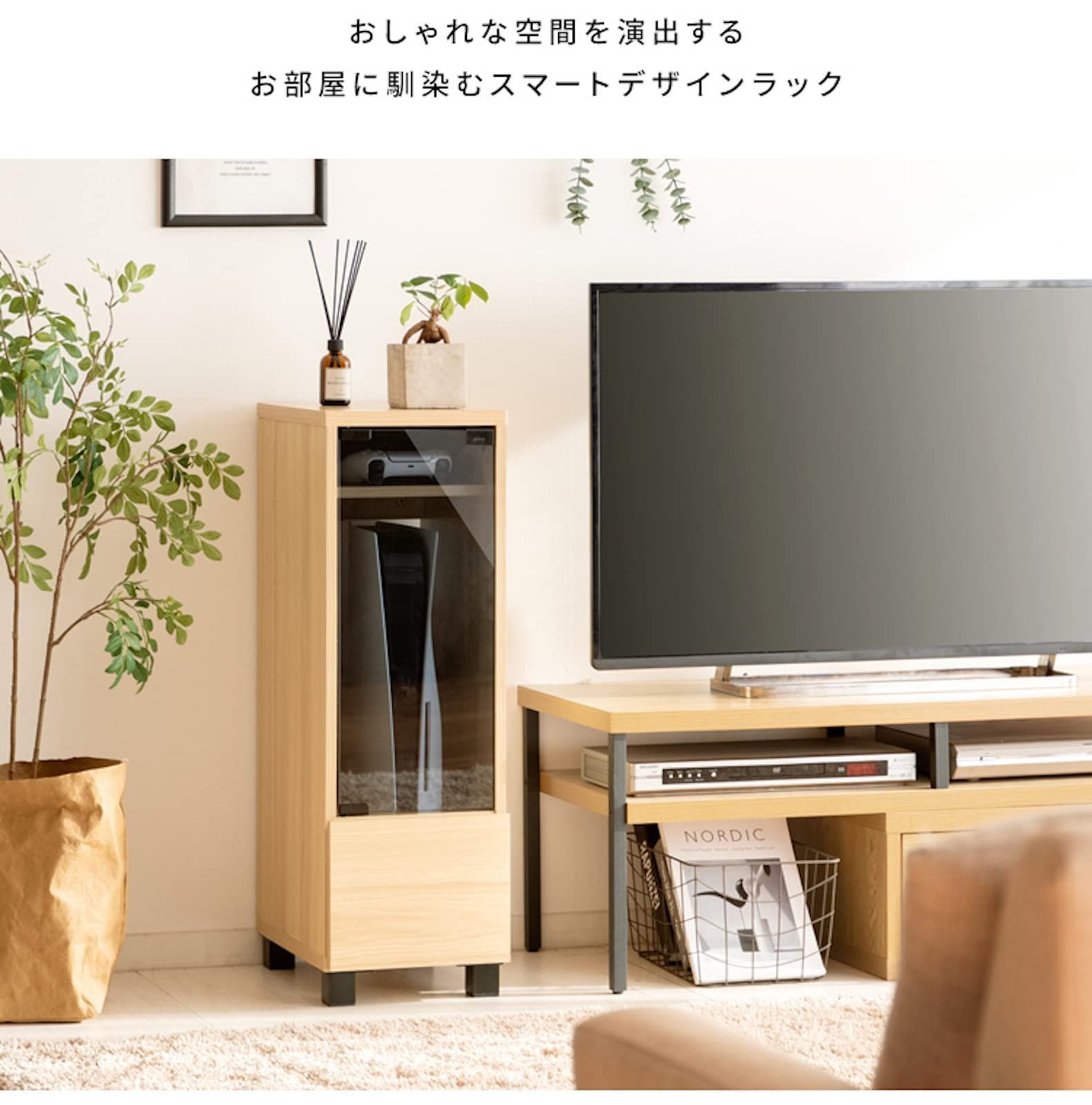 ゲーム機やソフトをまとめて収納できる