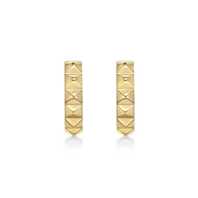 送料無料 リンクス メンズ ピアス イヤリング アクセサリー Men s LYNX Stainless Steel Spike Hoop Earrings G Tone WWW_WOWDIGSITE_COM