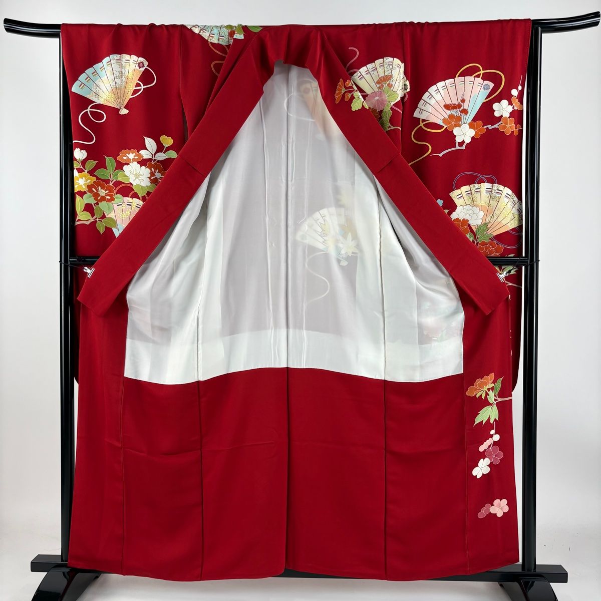 平和屋着物○アンティーク 大正ロマン 振袖 舞花文 正絹 逸品 DAAU3950du