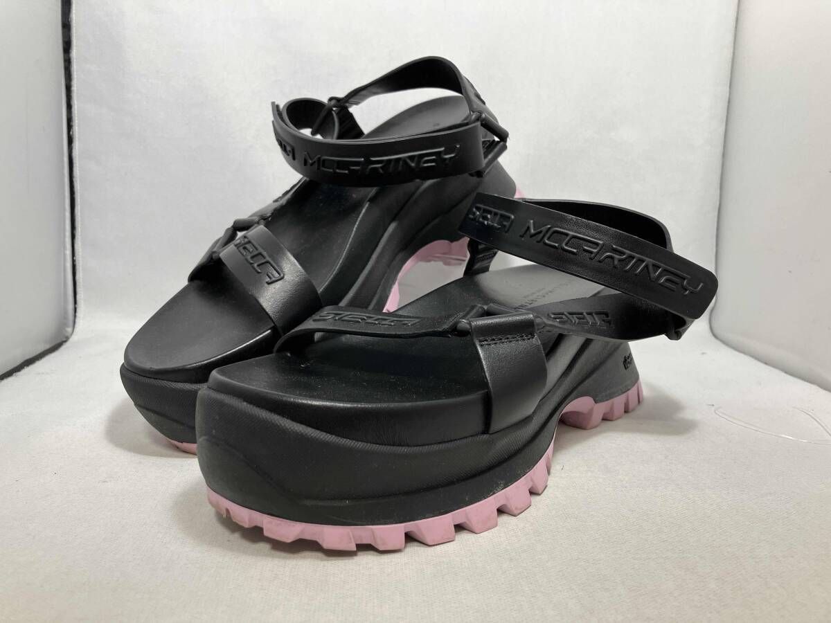サンダル ブラック STELLA McCARTNEY プラットフォームサンダル サンダル