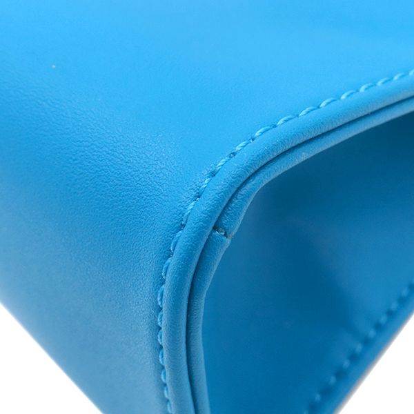 TELFAR 2WAYバッグ スモール シアン ショッピング バッグ ポリウレタン  