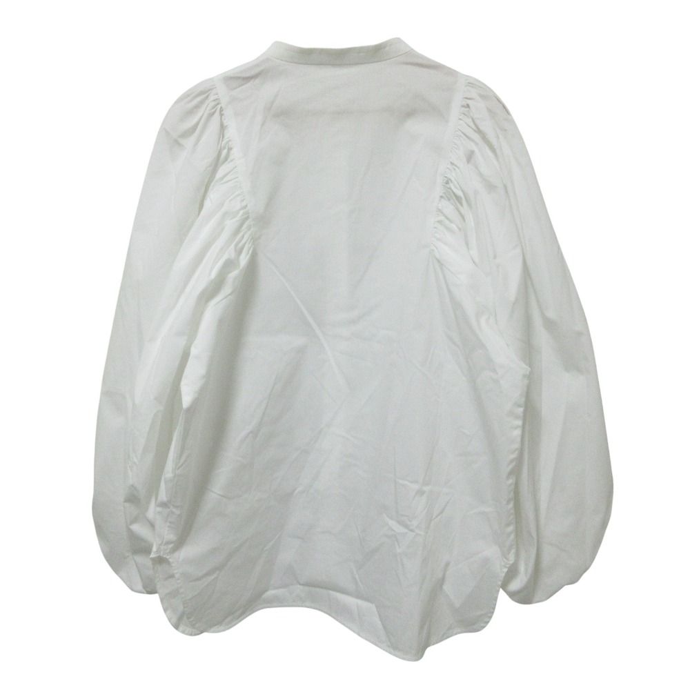 良品 クリーニング済 21AW yori ヨリ リボン パフスリーブ ブラウス シャツ F ホワイト レディース 古着 中古 Yori 良品 クリーニング済 21AW yori ヨリ リボン パフスリーブ