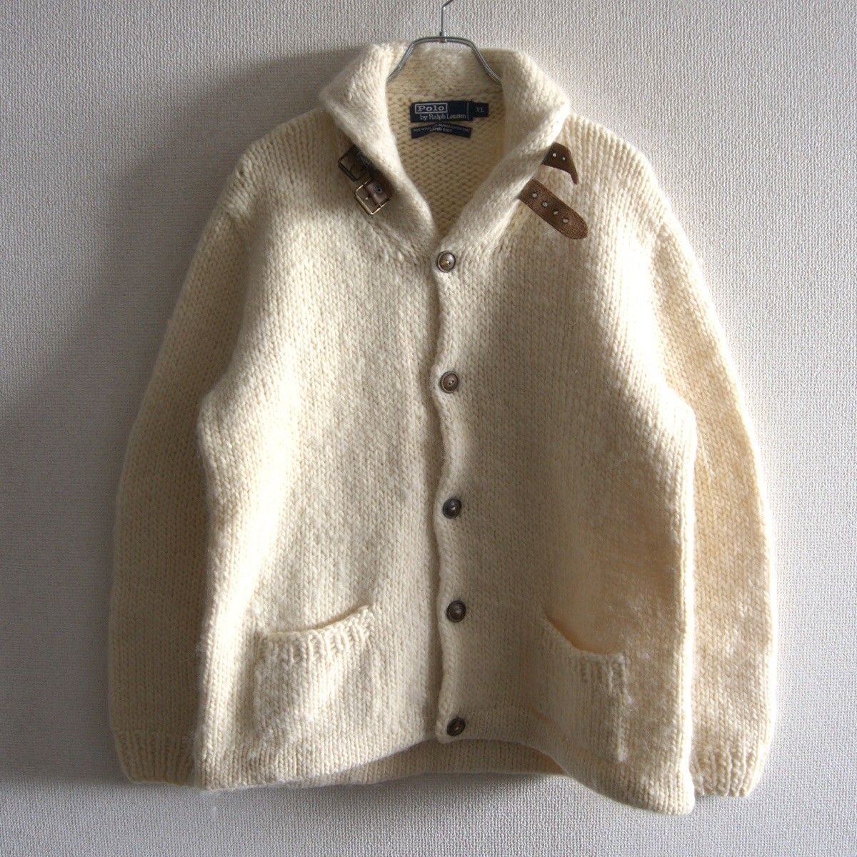XLサイズ POLO RALPH LAUREN ハンドニット ショールカラー カーディガン ニット ラルフローレン 25090864