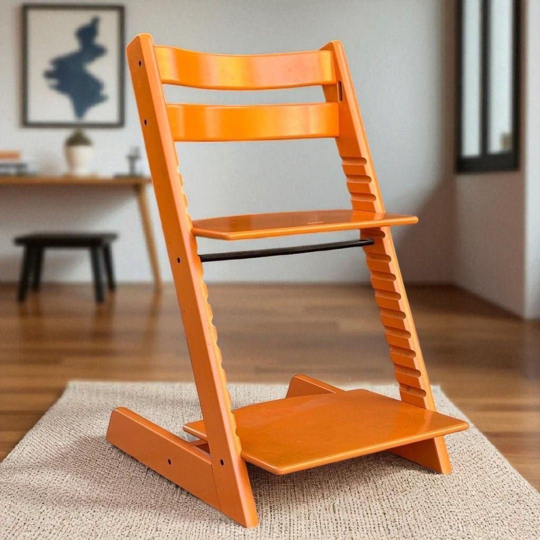 STOKKE ベビーチェア オレンジ STOKKE トリップ・トラップチェア