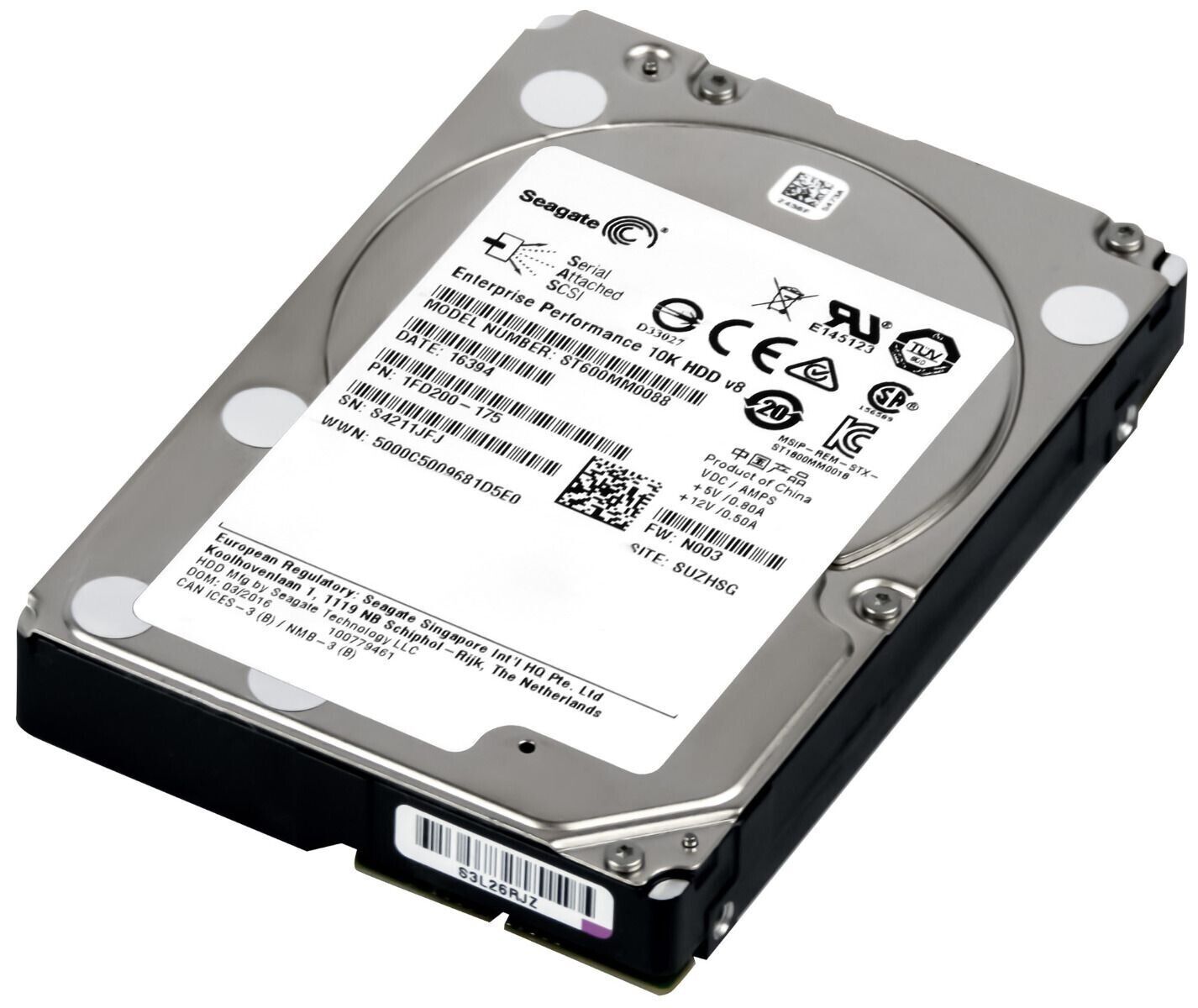 ハードドライブ Seagate ST600MM0088 600GB 10000U/分 128MB