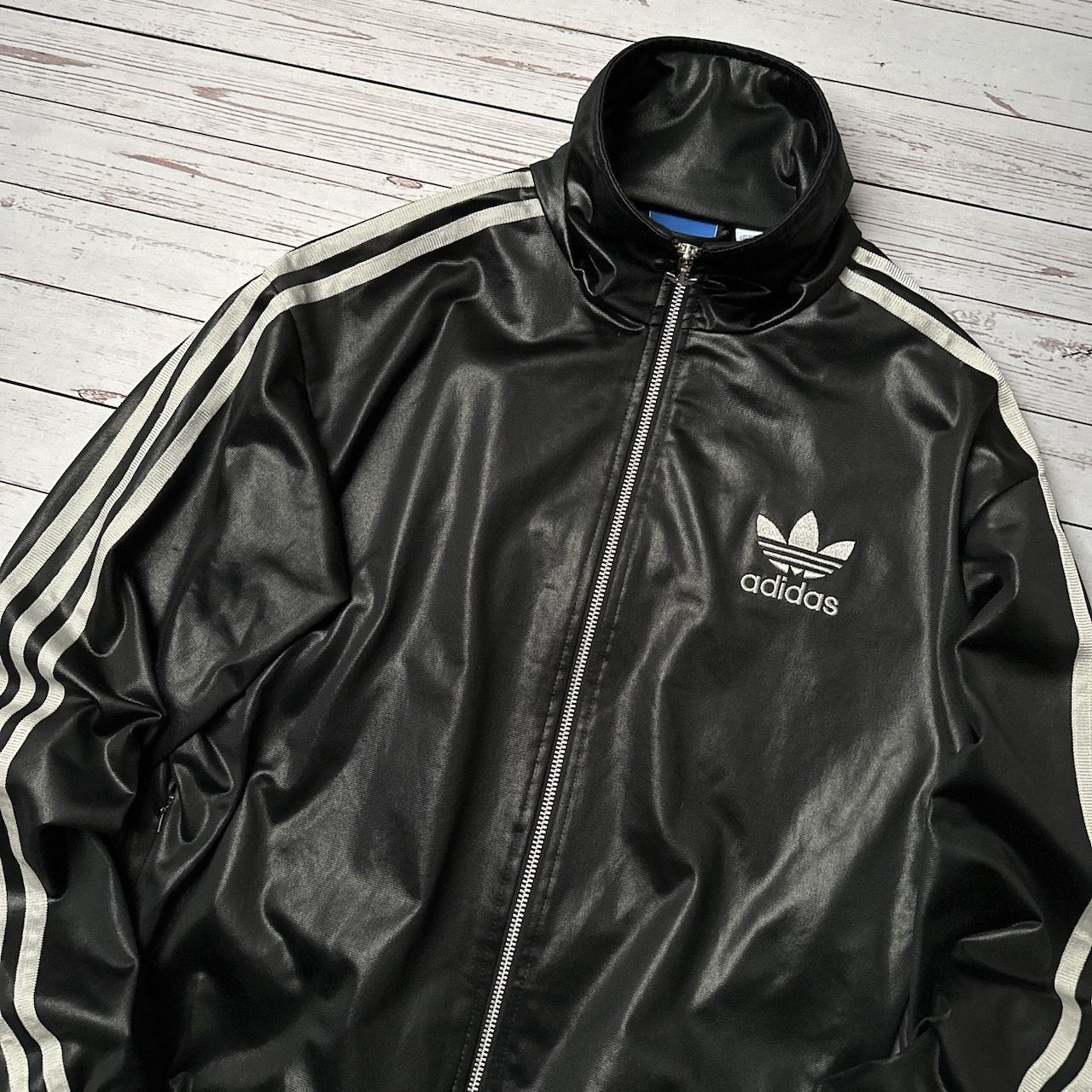 adidas アディダス ハイネック トレフォイルロゴ トラックジャケット 