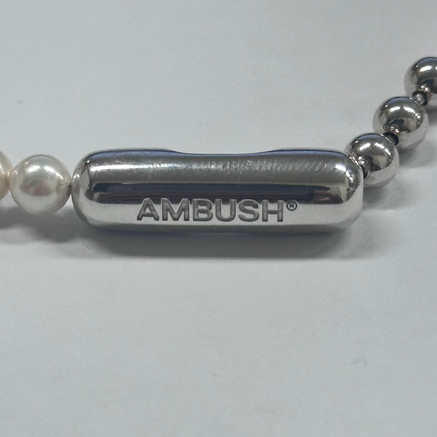 AMBUSH シルバーボールチェーン チョーカー ネックレス AMBUSH チョーカー 「AMBUSH/アンブッシュ」BALL CHAIN CHOKER