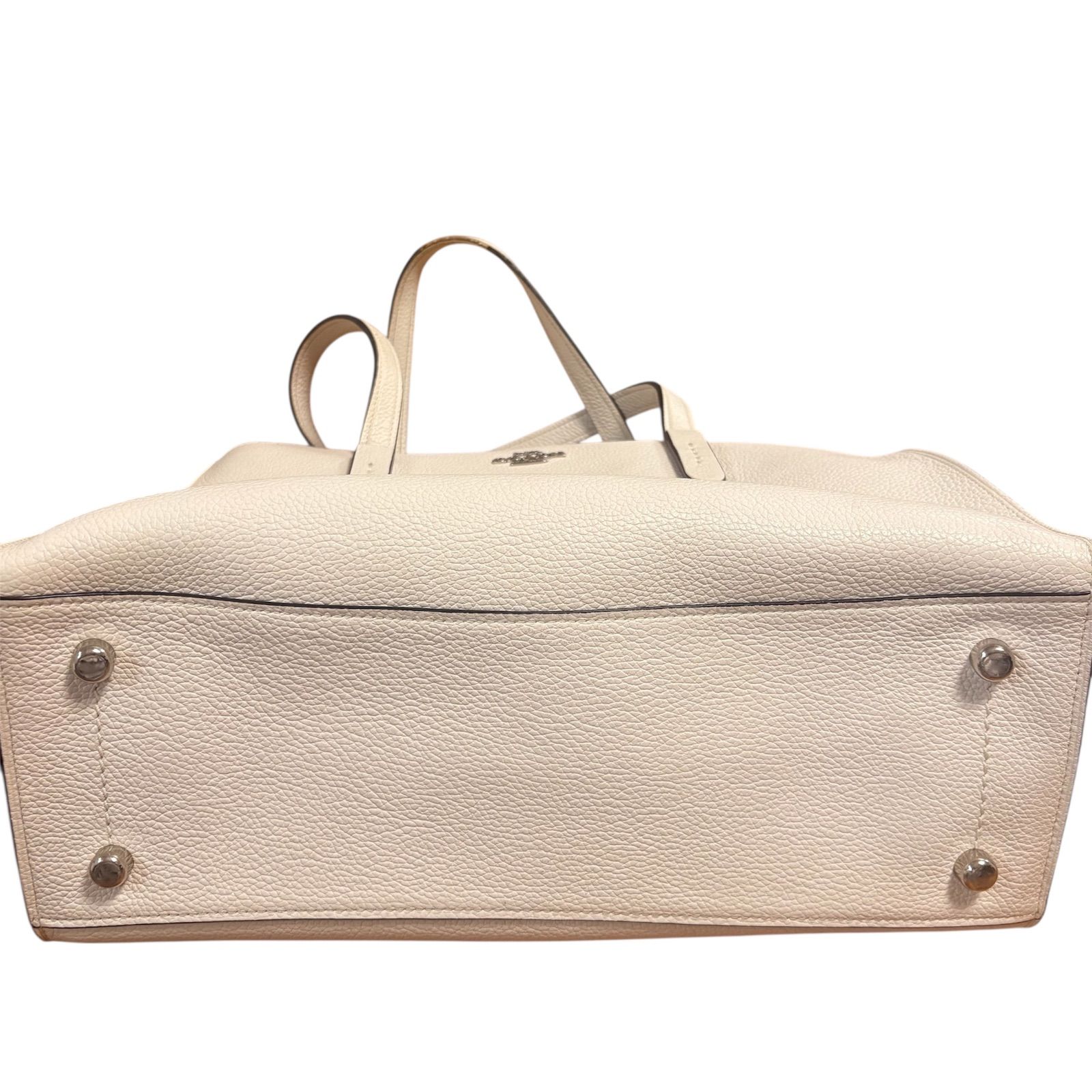 た*ん様 COACH ホワイトレザートートバッグ コーチ COACH バッグ （ホワイト） -ファッション通販 FASHION